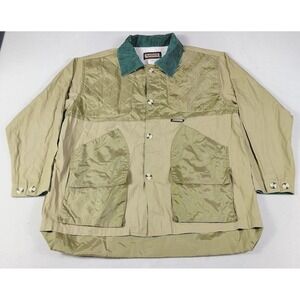 Vintage Remington Jacket Mens Large Beige Canvas Hunting Field Game Bag Outdoor